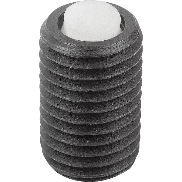 Kipp Self-Aligning Pads With O-Ring, Form:K Carbon Steel, Comp:Polyacetal K0290.712X035 - main